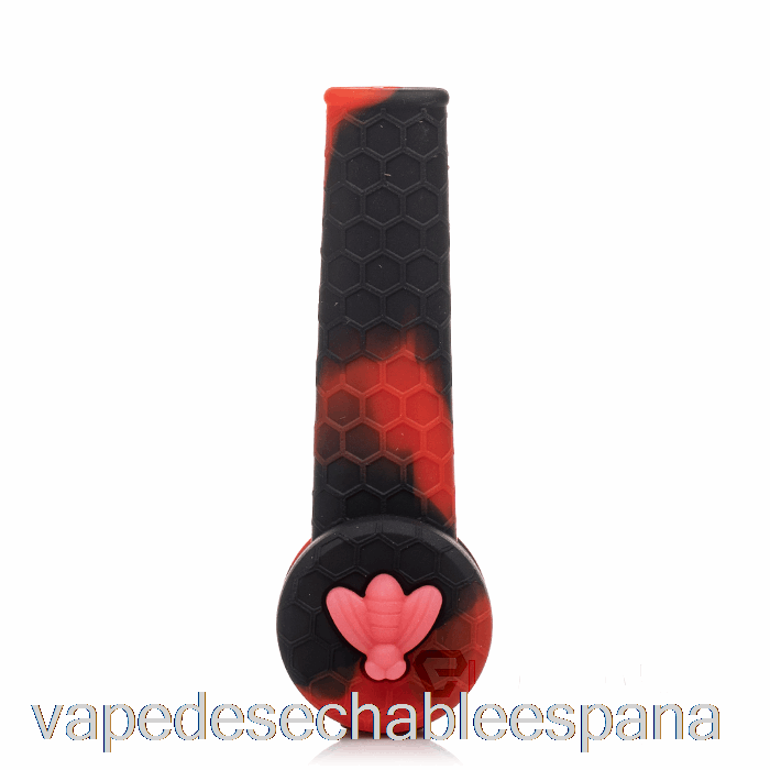 Vape Desechable España Stratus Trio Pipa De Silicona Carmesí (negro/rojo)